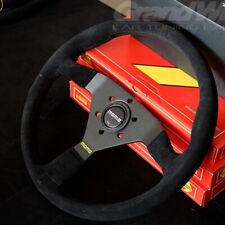 Momo Montecarlo 350mm 14 Suede Leather Thickened Spoke Sport Steering Wheel