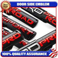 2pcs Door Fender Pro Sport Offroad Badge Emblem Left Right Side 3d Sticker Decal