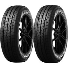 Qty 2 20555r16 Dunlop Enasave 191h Sl Black Wall Tires