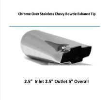 Brand New Chrome Plated Chevy Bow Tie Exhaust Tip