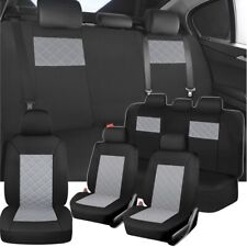 For Toyota Car Seat Covers Protector Front Rear Full Set Cushion Fabric Gray