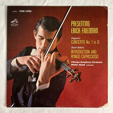 Erick Friedman Concerto No 1rondo Capriccioso 1962 Vinyl Lp Rca Lsc -2610 - Vg