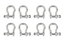 8x Bow Shackle Marine 304 Stainless Steel 5mm 316 Clevis Boat Rigging Bracele