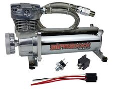 Chrome 480 Air Compressor 165 Psi On 200 Psi Off For Air Horn Or Bag Suspension