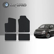 Toughpro Floor Mats Black For Fiat 500 All Weather Custom Fit 2012-2019