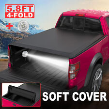 Truck Tonneau Cover For 09-23 Dodge Ram 5.7ft 5.8ft Bed Without Ram Box 4-fold