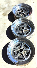 3 Buick 15x6 2 Piece Rally Rims For Larger Full Size Buicks