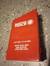 Matco Tools 29 Piece Drill Bit Set From 116-12 Not Complete