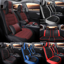 For Dodge Durango Luxury Pu Leather Full Set Car Seat Covers Front Rear Cushion
