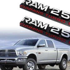 3d Sticker For Ram 2500 Cummins Turbo Diesel Silver Red Emblem Badge 55295313