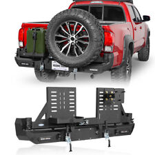 Fit 2016-2023 Toyota Tacoma Steel Rear Bumper W Tire Carrier Jerry Can Holder