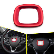 Red Abs Steering Wheel Logo Cover Trim Decal For Honda Accord 10th 2018-2022