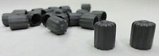 100 Gray Plastic Tire Valve Stem Caps Tpms With Gasket