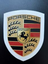 For Porsche Flat Sticker Decal Crest 1pc 236 X 197