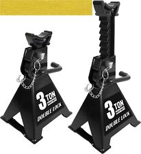 Torin 3 Ton Steel Heavy Duty Jack Stands For Double Locking Pins 1 Pair Black