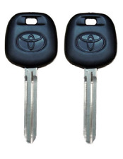 2 Transponder Key Blanks With 4d67 4d-pt Chip For Toyota And Scion Cars And Vans