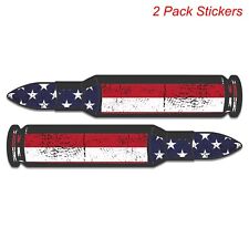 2x American Flag Bullet Ammo Sticker Decal Vinyl America Usa .223 5.56mm 2a 2nd