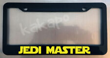 Jedi Master Star Wars Fans Glossy Black License Plate Frame