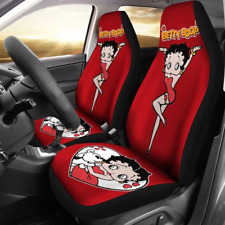 Red Betty Boop Car Seat Covers - Dodge Hellcat Car Seat Covers Set Of 2