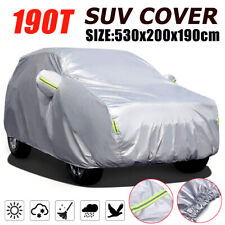190t Universal Eluto Suv Full Car Covers Outdoor Rain Dust Resistant Protection