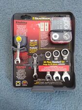 Gearwrench 30 Pc. Stubby Combination Ratcheting Wrench Set Sae New 82330