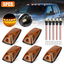 5 Piece Amber Led Cab Marker Roof Lights For 1988-2002 Chevygmc Pickup Trucks