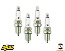 Accel 0416s-4 Hp Copper Shorty Spark Plugs For Tubular Exhaust Headers - 14mm