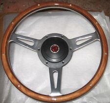 New 13 Wood Steering Wheel And Adaptor For Mga 1955-1962