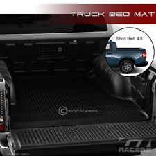 For 2022-2023 Maverick 4.5 Ft 54.4 Blk Rubber Diamond Truck Bed Floor Mat Liner
