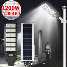 Led Street Light Solar Power Lamp Waterproof With Pole Remote Control For Garden