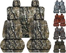 Fits 2014-2018 Chevy Silverado Truck Front And Rear Camouflage Seat Covers
