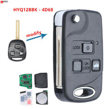 Replacement Flip Remote Key Fob For 2002-2010 Lexus Sc430 Hyq12bbk - 4d68