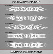 Personalized Text Decal Sticker Vinyl Graphic Windshield Window Tribal Flame Car