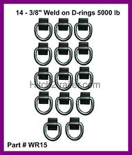 14 - 38 D Ring 5000 Weld On Atv Motorcycle Rope Tie Trailer Truck - Wr15