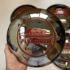 1946 1947 1948 Plymouth Hubcaps Gorgeous Reproduction Set Of Four