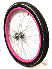 24 Bicycle Front Pink Wheel With 2.125 Tire Beach Cruiser Bike B24f