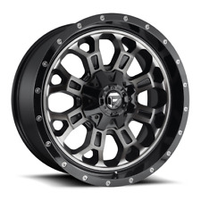4 17x9 Fuel Gloss Black Crush Wheels 5x114.3 5x127 For Jeep Toyota Gm