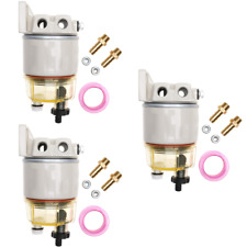 3 Water Separator Fuel Filter For Racor R12t Marine Diesel Spin-on Housing 120at