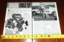 Ford 428 Cobra Jet Engine Original 2001 Article
