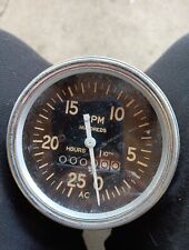 Vintage Ac General Motors Engine Hours Tachometer 0 To 25 Rpm