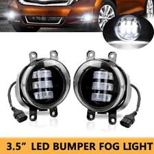 Pair Led Fog Lights Driving Bumper Lamps For Toyota Corolla 2009-13 Venza 09-15