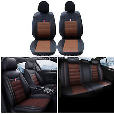 For Chevrolet Silverado Gmc 1500 2500hd 3500hd Leather Car Seat Cover 5 Seat Set