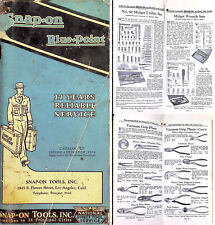 Orig. 120 Page Snap-onblue Point Tools Catalogue April 1936 - Mjdtoolparts