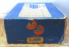 Vintage Ac Tractor Oil Filter Element C-406 5570144 Box Of 3 Units