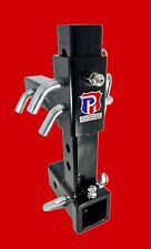 Adjustable Trailer Hitch Triple Tri-ball Mount Pintle Hook D-ring 2 Receiver