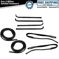 Door Window Run Channel Sweep Felt Front Seal Kit For 80-86 Ford Pickup Truck