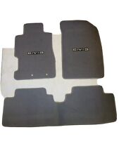 Fit 01-05 Honda Civic Gray Nylon Floor Mats Carpet W Emblem H