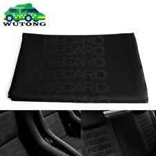 2m1.6m Full Black Jdm Recaro Fabric Cloth For Car Seat Panel Armrest Decoration
