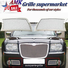 For 2005- 2010 Chrysler 300c Bumper Mesh Grille Stainless Steel Chrome Grill