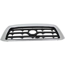 Grille For 2007-2009 Toyota Tundra Chrome Shell W Black Insert Plastic